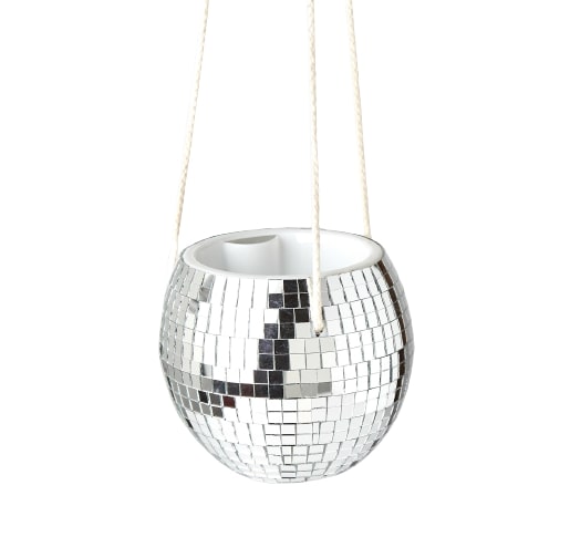 Disco Ball Hanging Planter